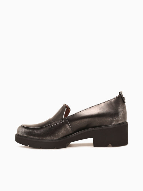 Darry Black Silver leather Black / 5 / M