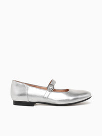 Kelly Silver Leather Silver / 5 / M