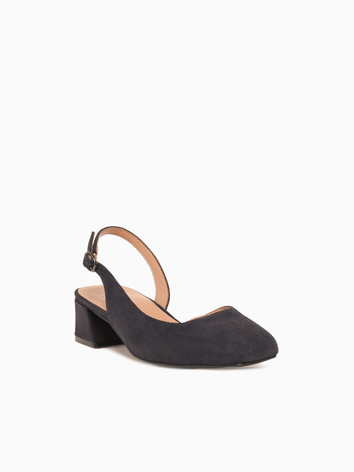 Jayla Navy Suede Leather Navy / 5 / M