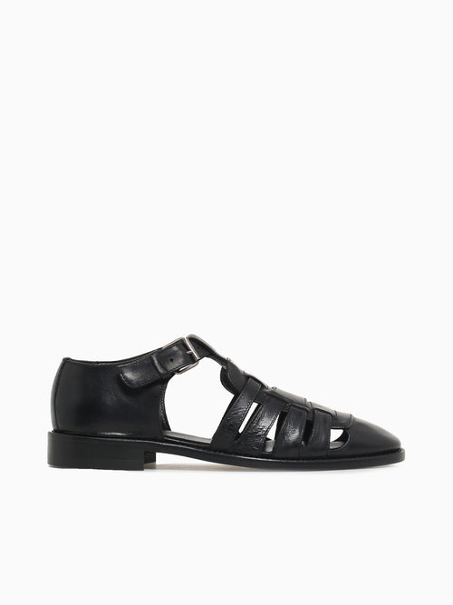 40330 Nero Calf Leather Black / 40 / M