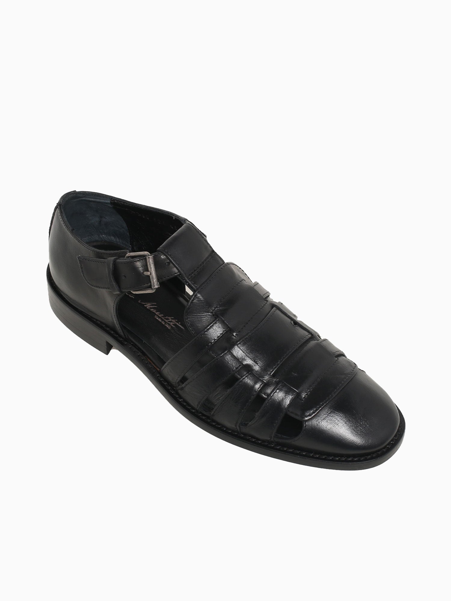 40330 Nero Calf Leather Black / 40 / M