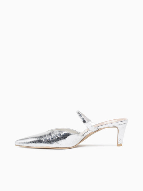 Kanika Mid Silver Leather Silver / 6 / M