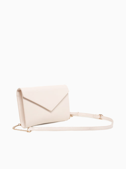 Riva Clutch Bone Off White