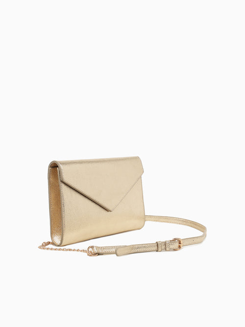 Riva Clutch Gold Gold