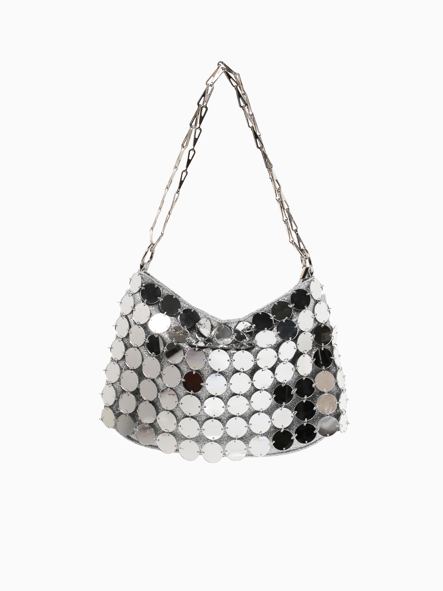 Glam Shoulder Bag Silver Silver