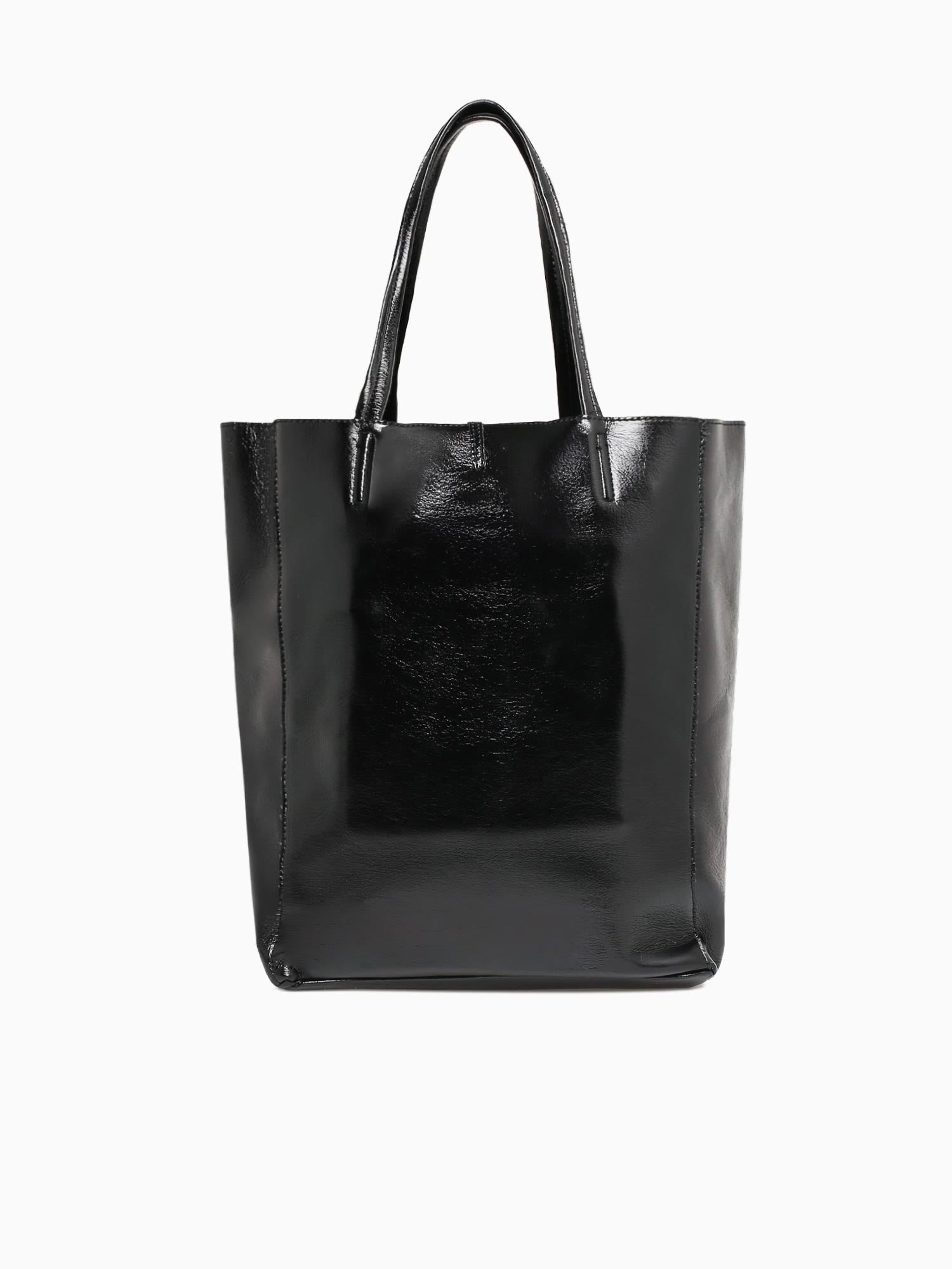 Shimmer Tote Black Black