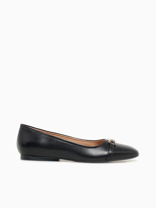 Charlotte Black Leather Black / 5 / M