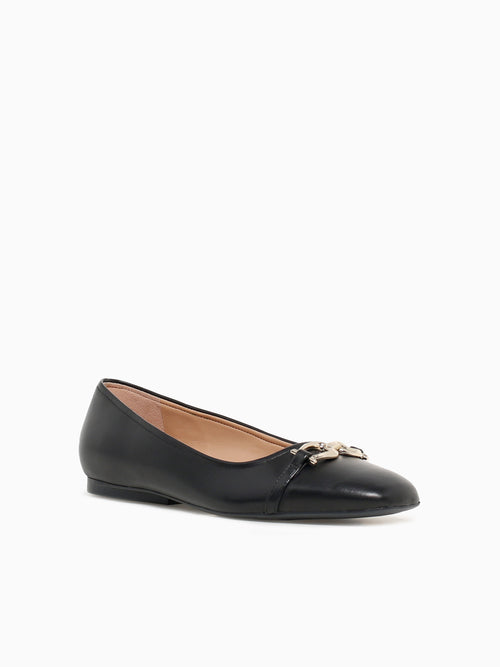 Charlotte Black Leather Black / 5 / M