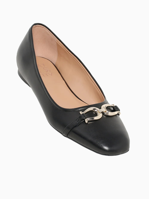 Charlotte Black Leather Black / 5 / M