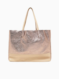 Maxi Taglio Shopper Bron Bronze