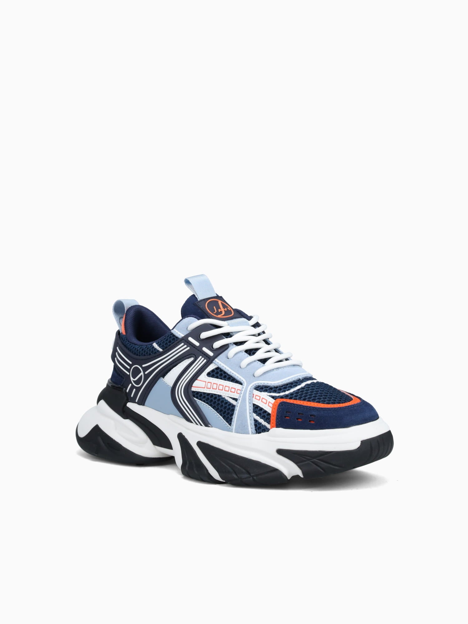 Aero Navy Orange suede Mesh Navy / 7 / M