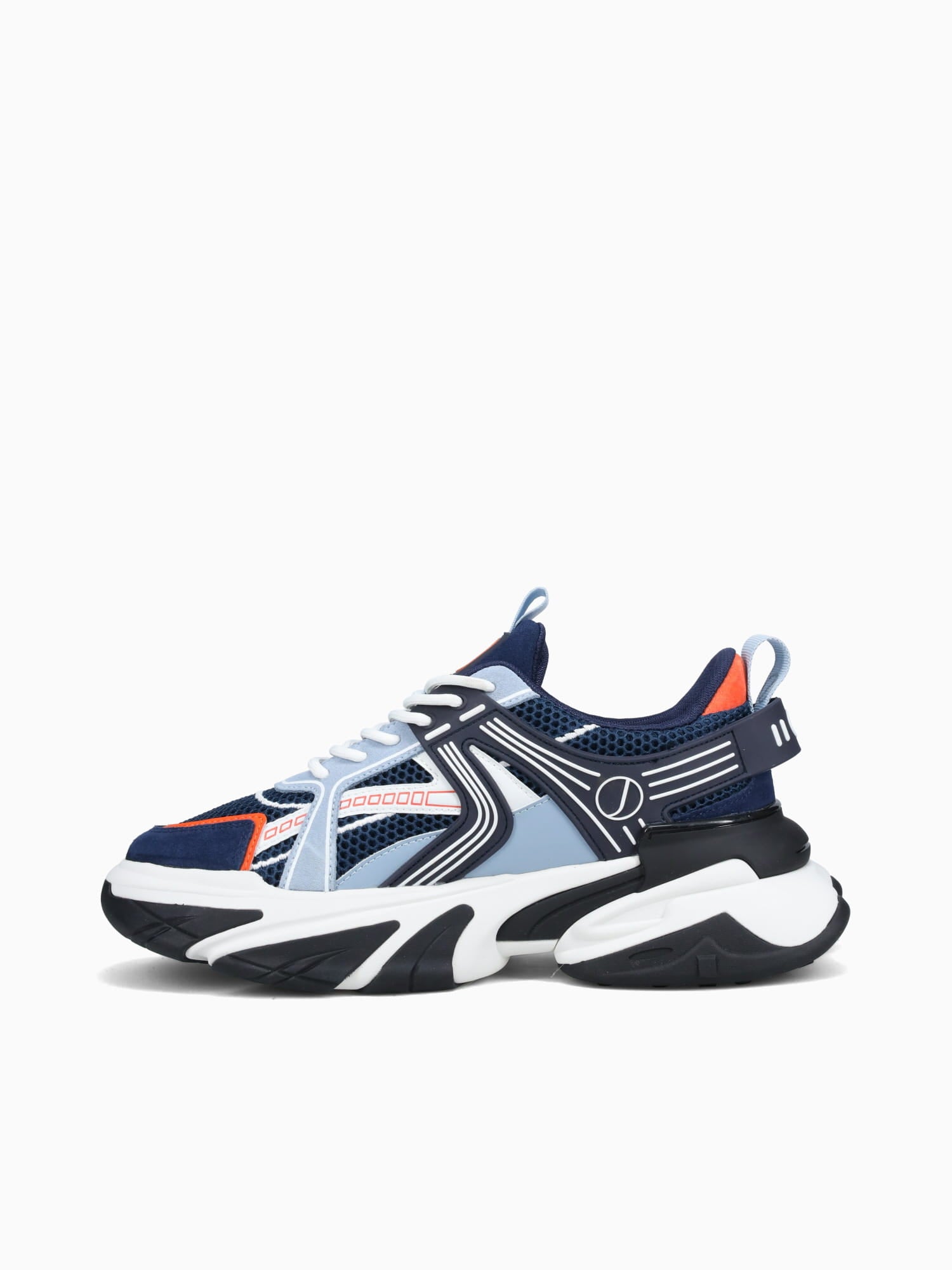 Aero Navy Orange suede Mesh Navy / 7 / M