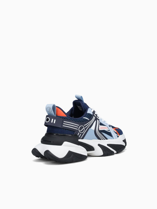 Aero Navy Orange suede Mesh Navy / 7 / M