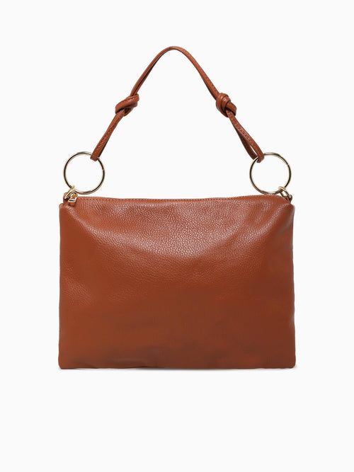 Oriana Shoulder Bag Cuoio Scuro Tan