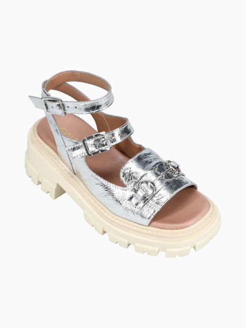 Sahara Silver Leather Silver / 5 / M