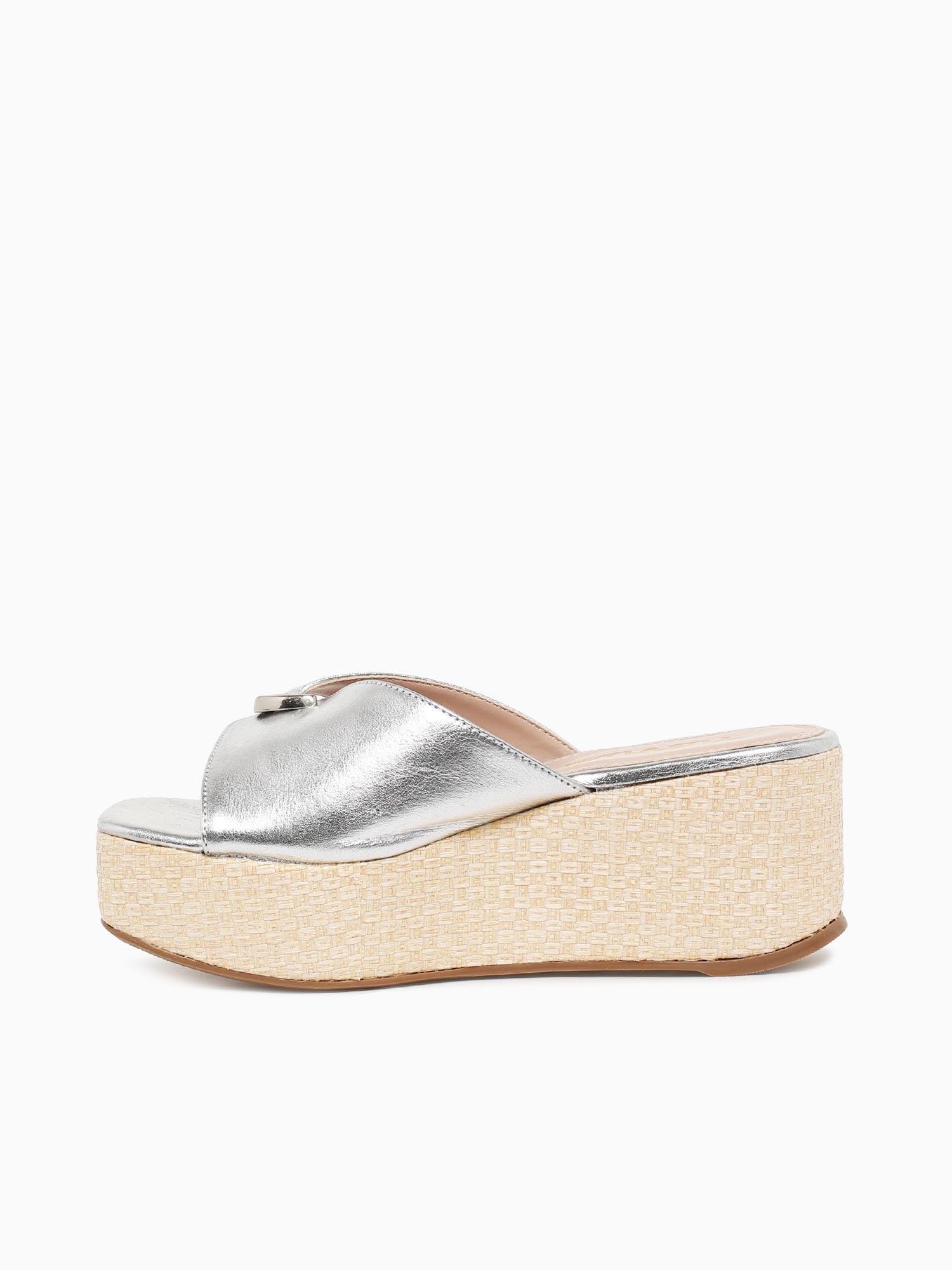 Olivia Silver Metal Leather Silver / 5 / M