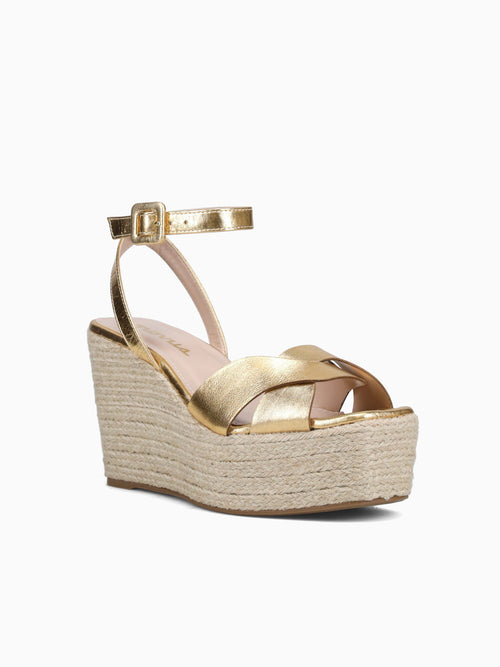 Nora Gold Metal Leather Gold / 5 / M