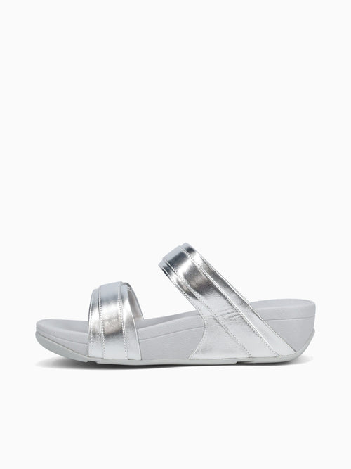 Lulu Adjustable Slide Silver Leather Silver / 5 / M