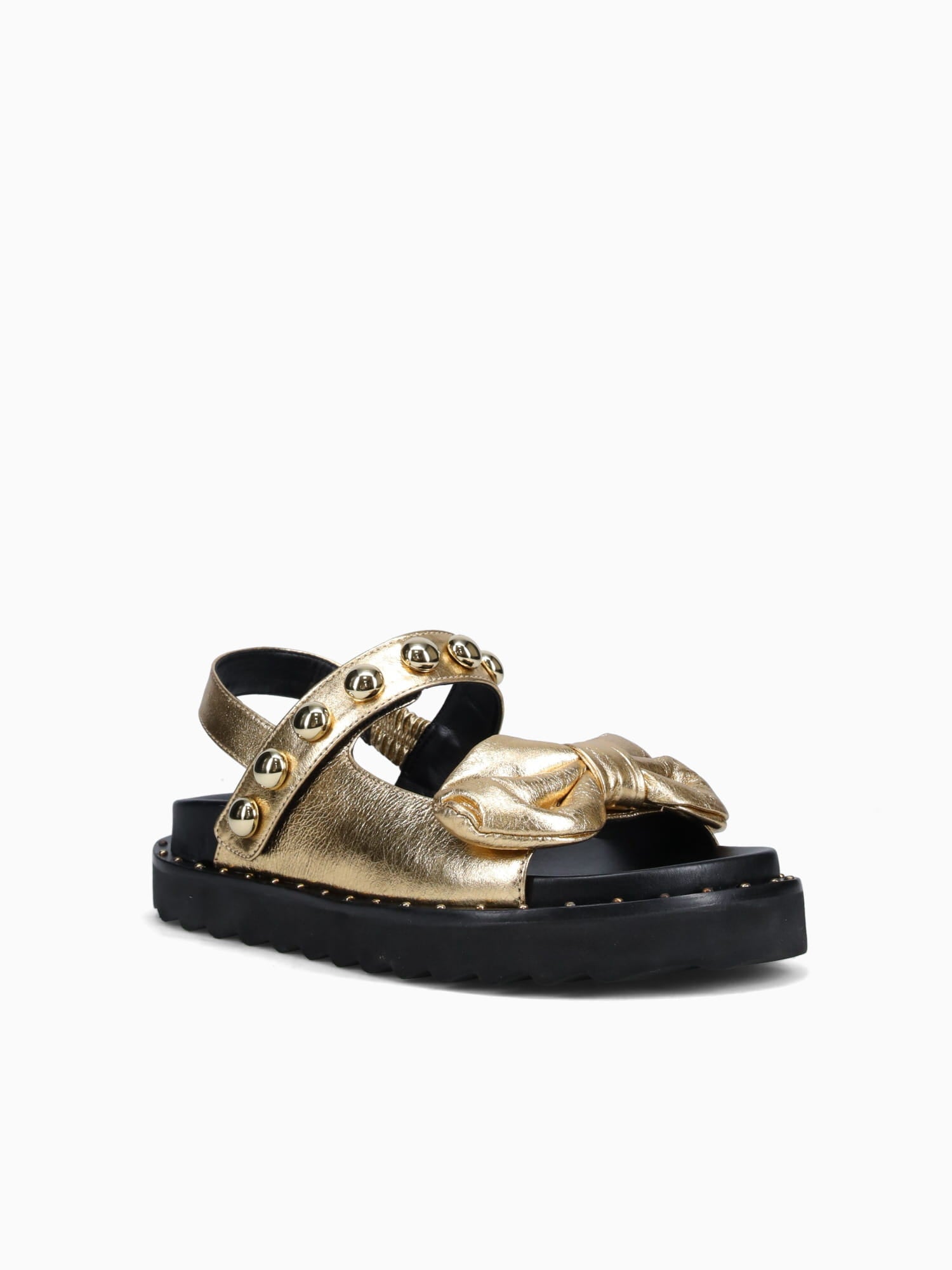 Stefania Gold Leather Gold / 5 / M