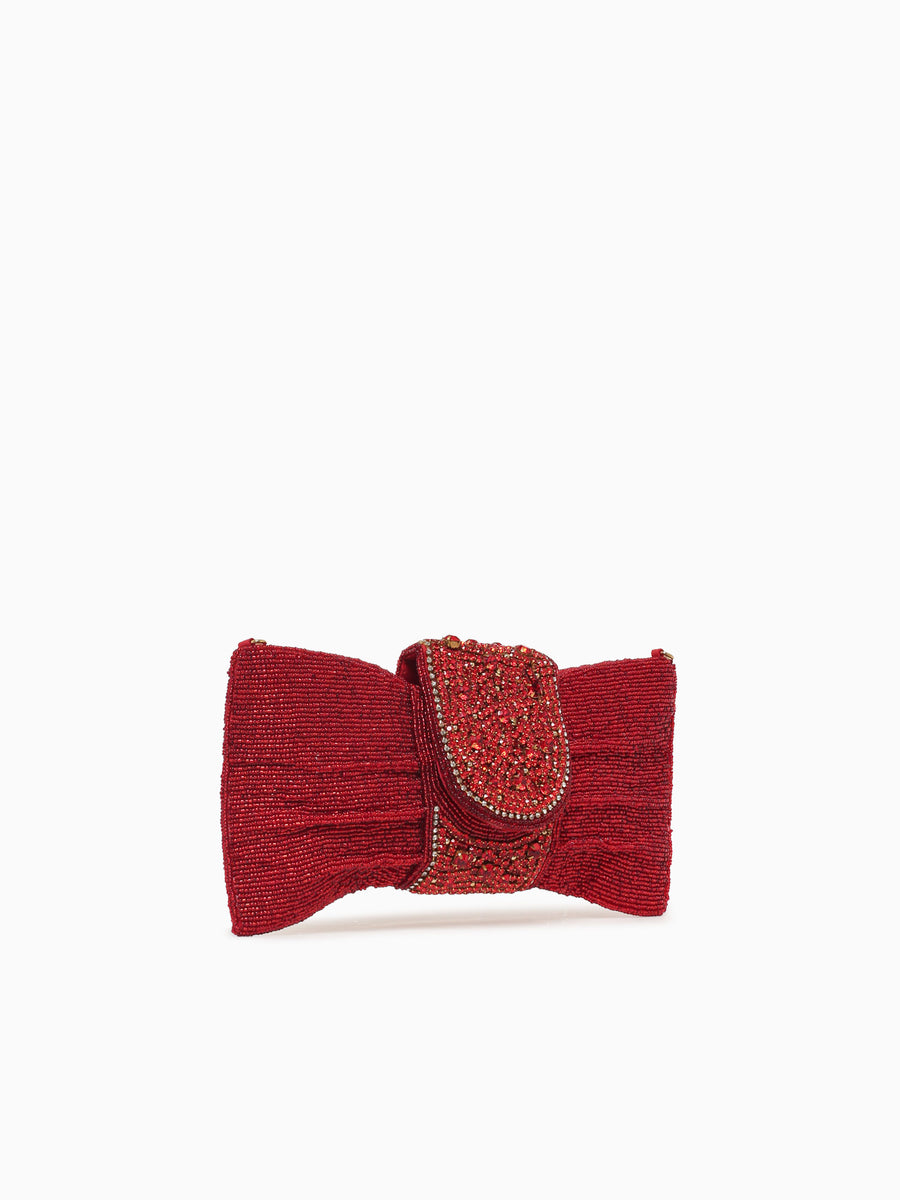 Bow Bag Clutch Red Red