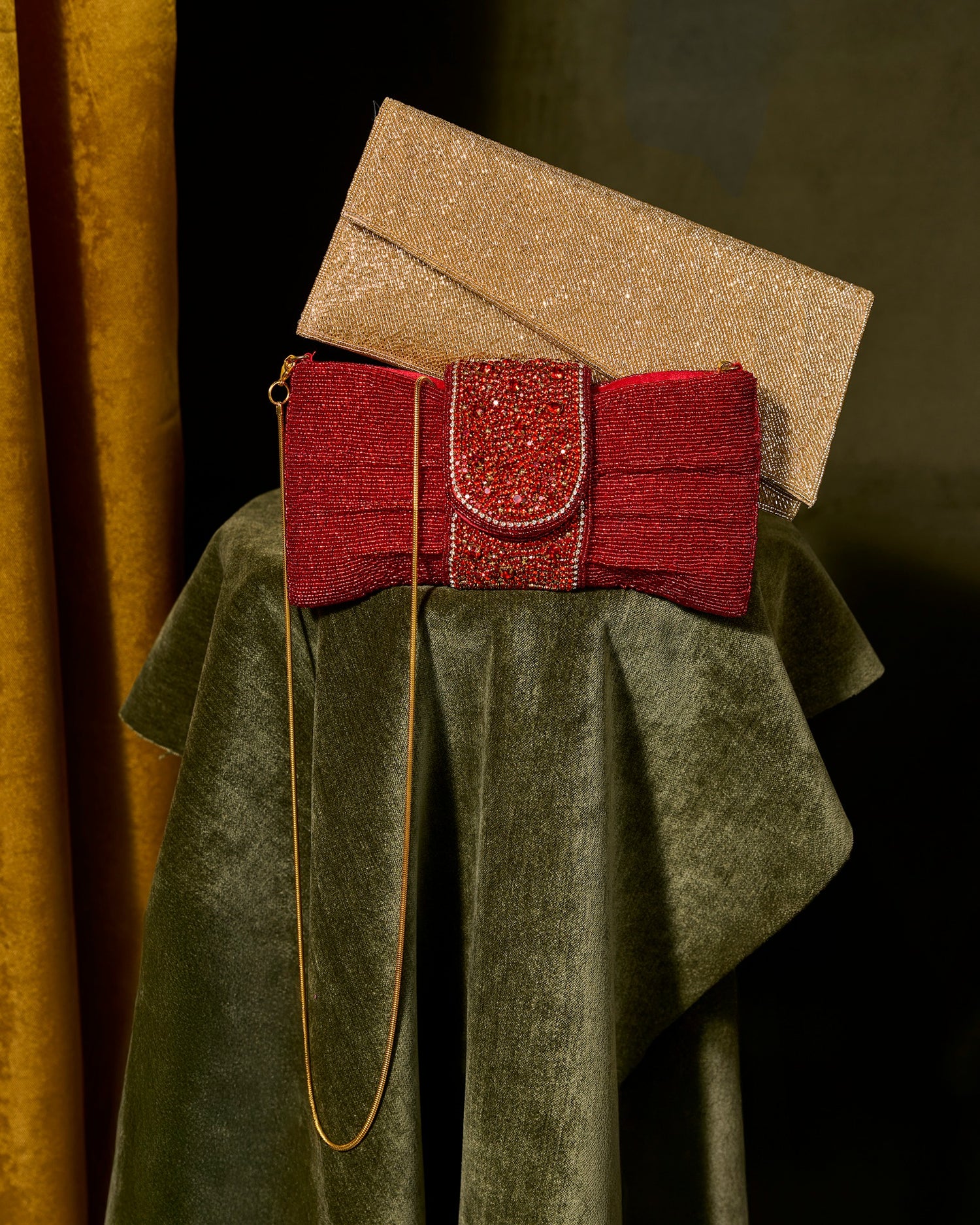 Bow Bag Clutch Red