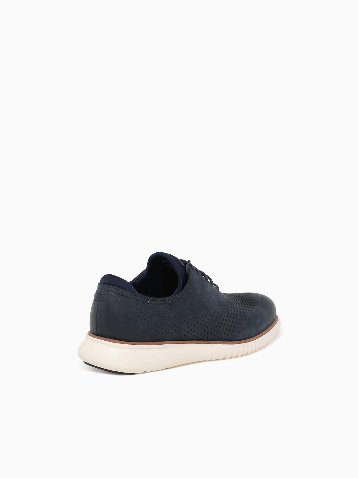 Zerogrand Laser Wing Tip Navy Ivory nbk– Novus Shoes