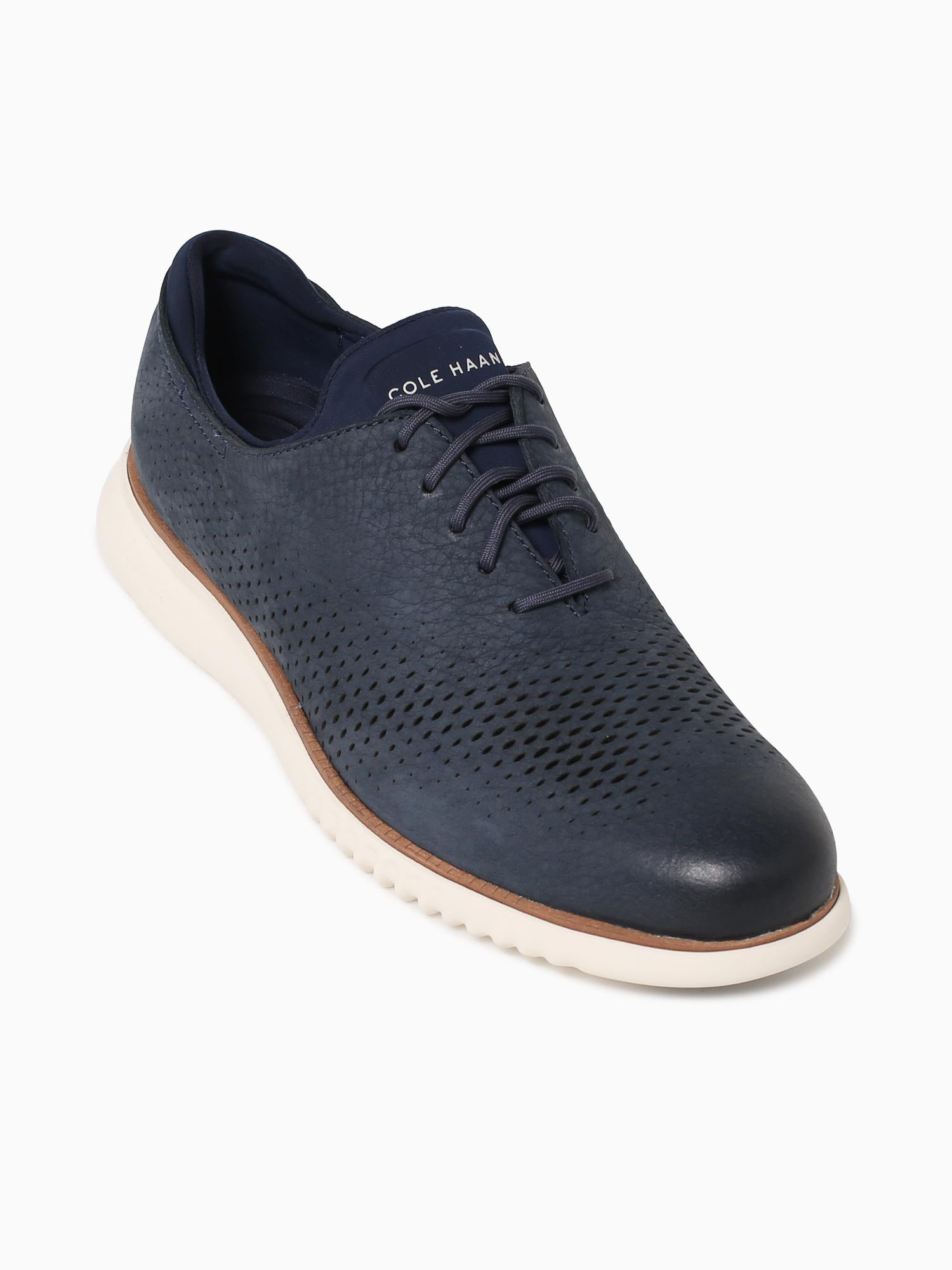 Zerogrand Laser Wing Tip Navy Ivory nbk Navy / 7 / M