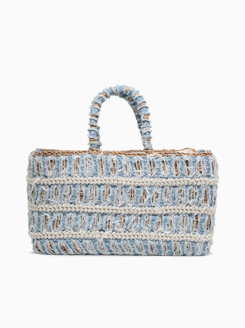 Ripped Jeans Tote Blue Blue