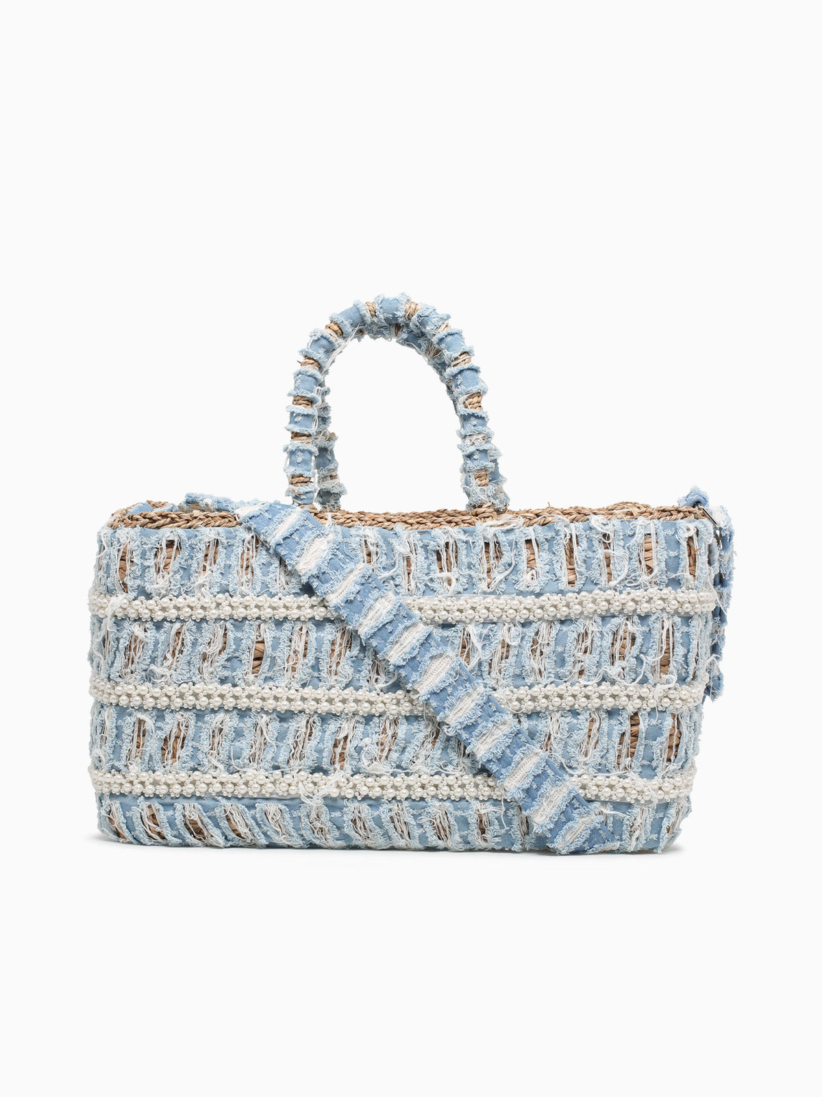 Ripped Jeans Tote Blue Blue