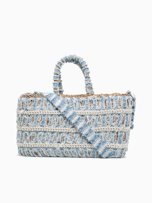 Ripped Jeans Tote Blue Blue