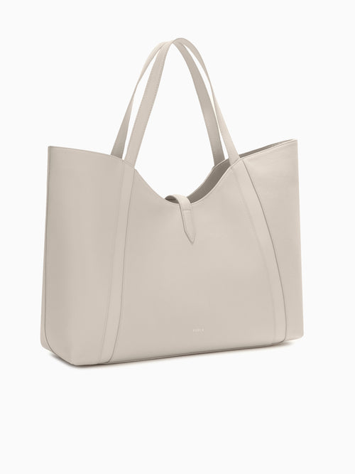 Furla Goccia Xl Hobo Vaniglia Leather Natural