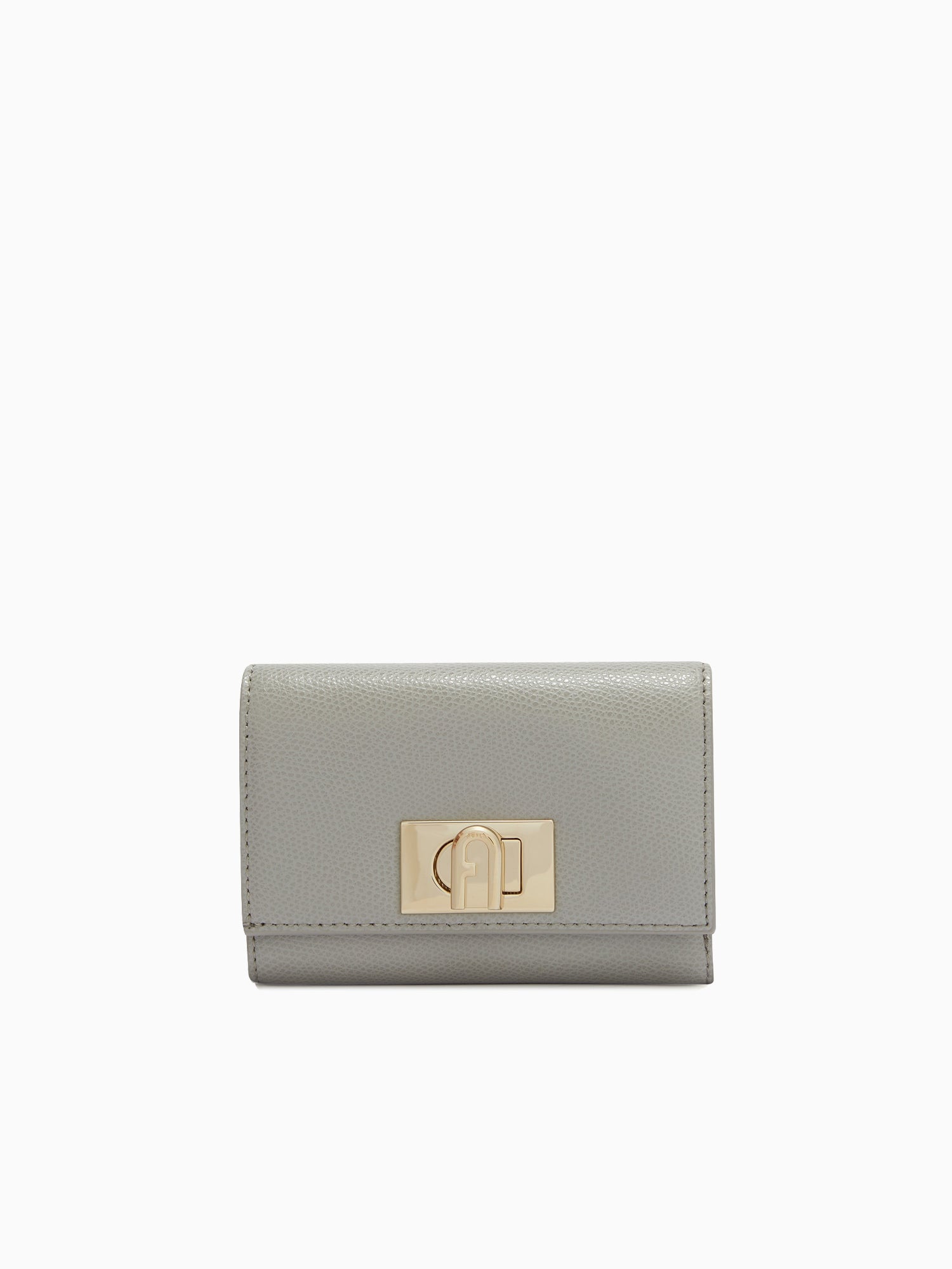 Furla 1927 M Compact Wallet Cenere Leath Grey