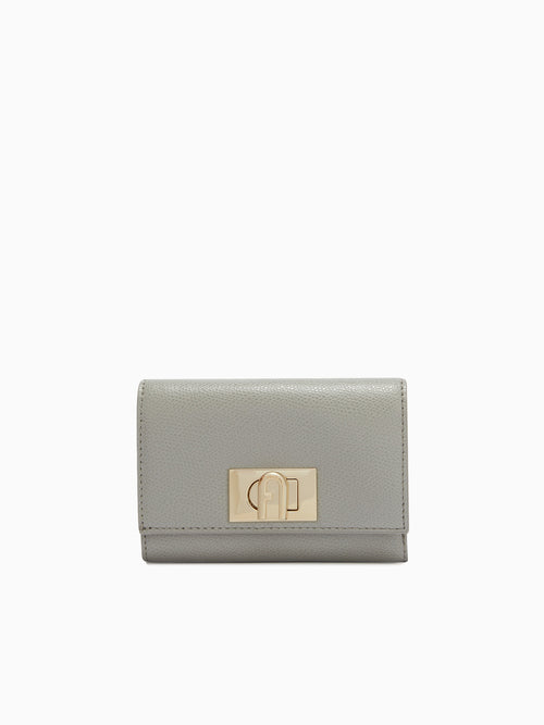 Furla 1927 M Compact Wallet Cenere Leath Grey