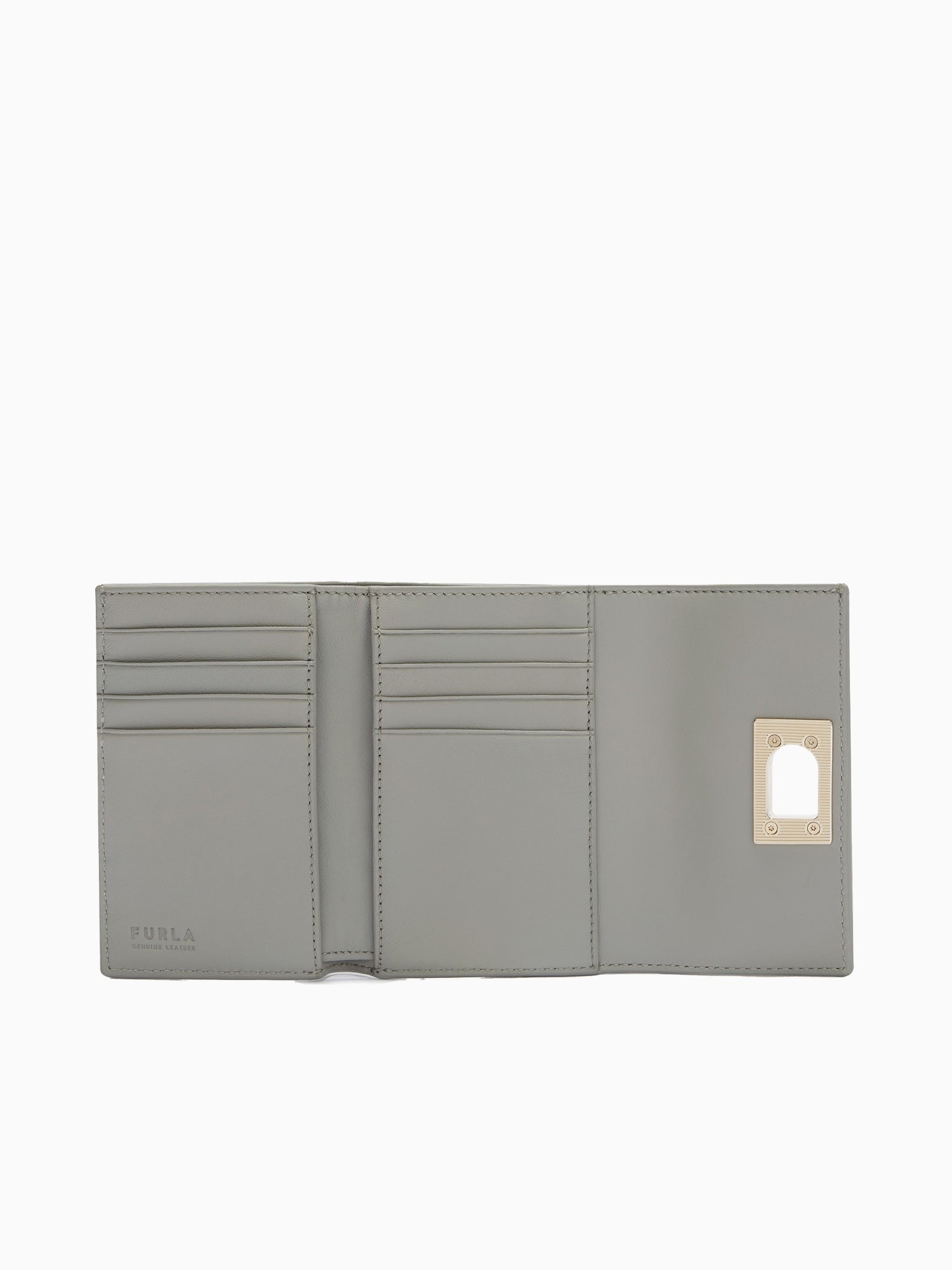 Furla 1927 M Compact Wallet Cenere Leath Grey