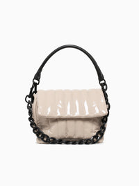 Bar Bag Blonde Patent Off White