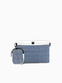 Downtown Crossbody Trad Stone Washed Den Blue