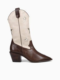 Tammy Mae Brown Offwhite leather Brown / 5 / M