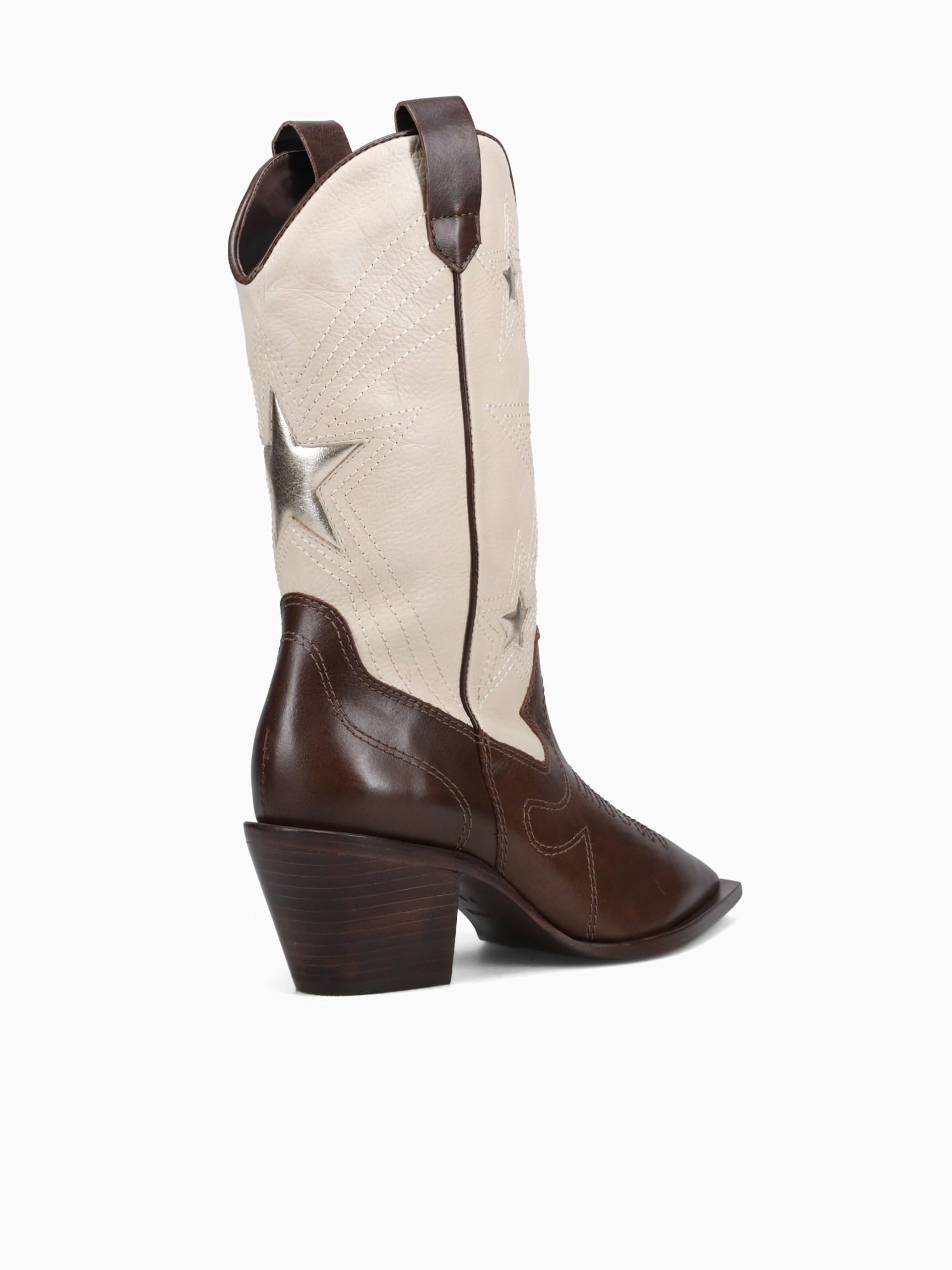 Tammy Mae Brown Offwhite leather Brown / 5 / M