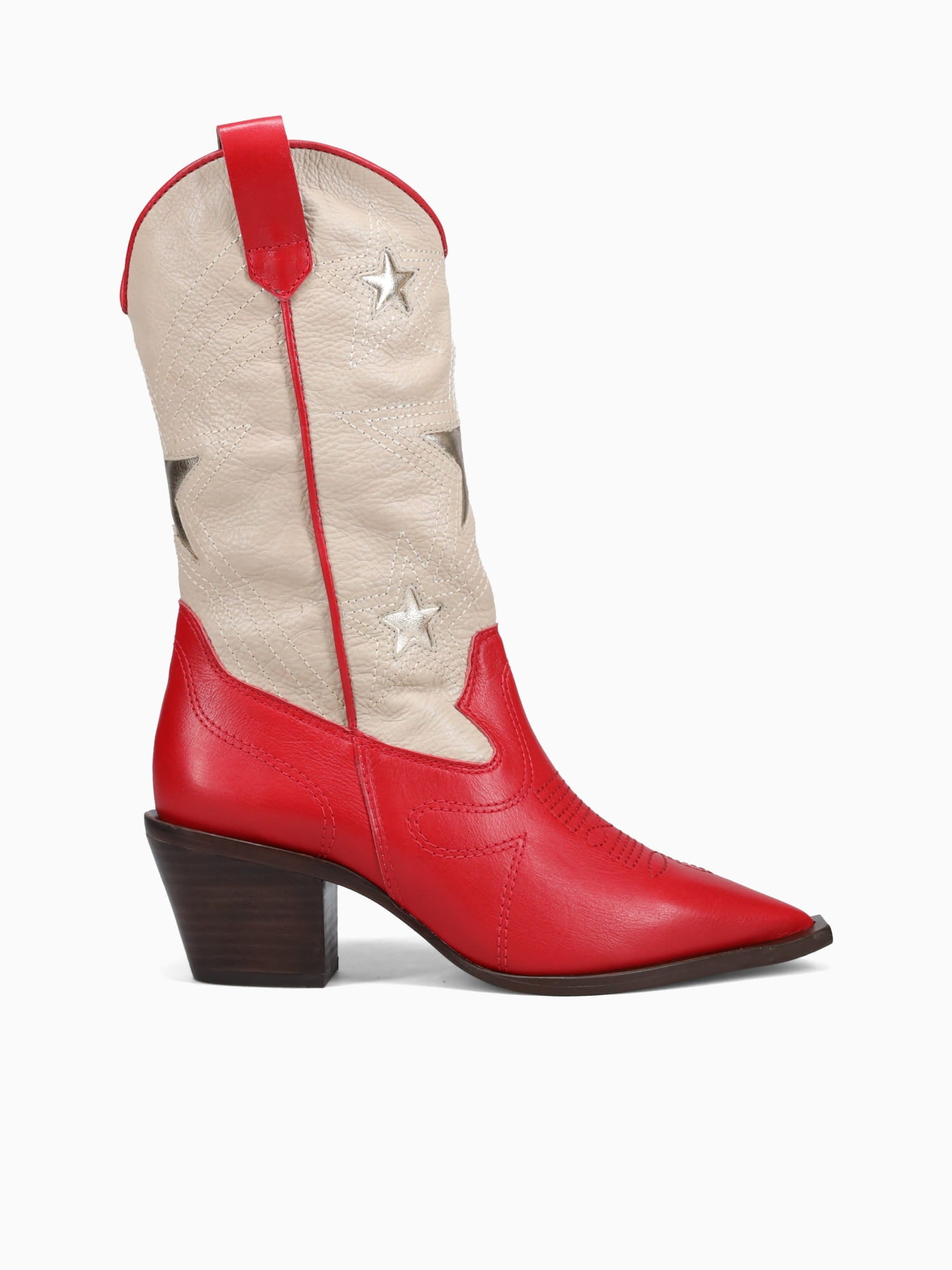 Tammy Mae Red Offwhite leather Red / 5 / M