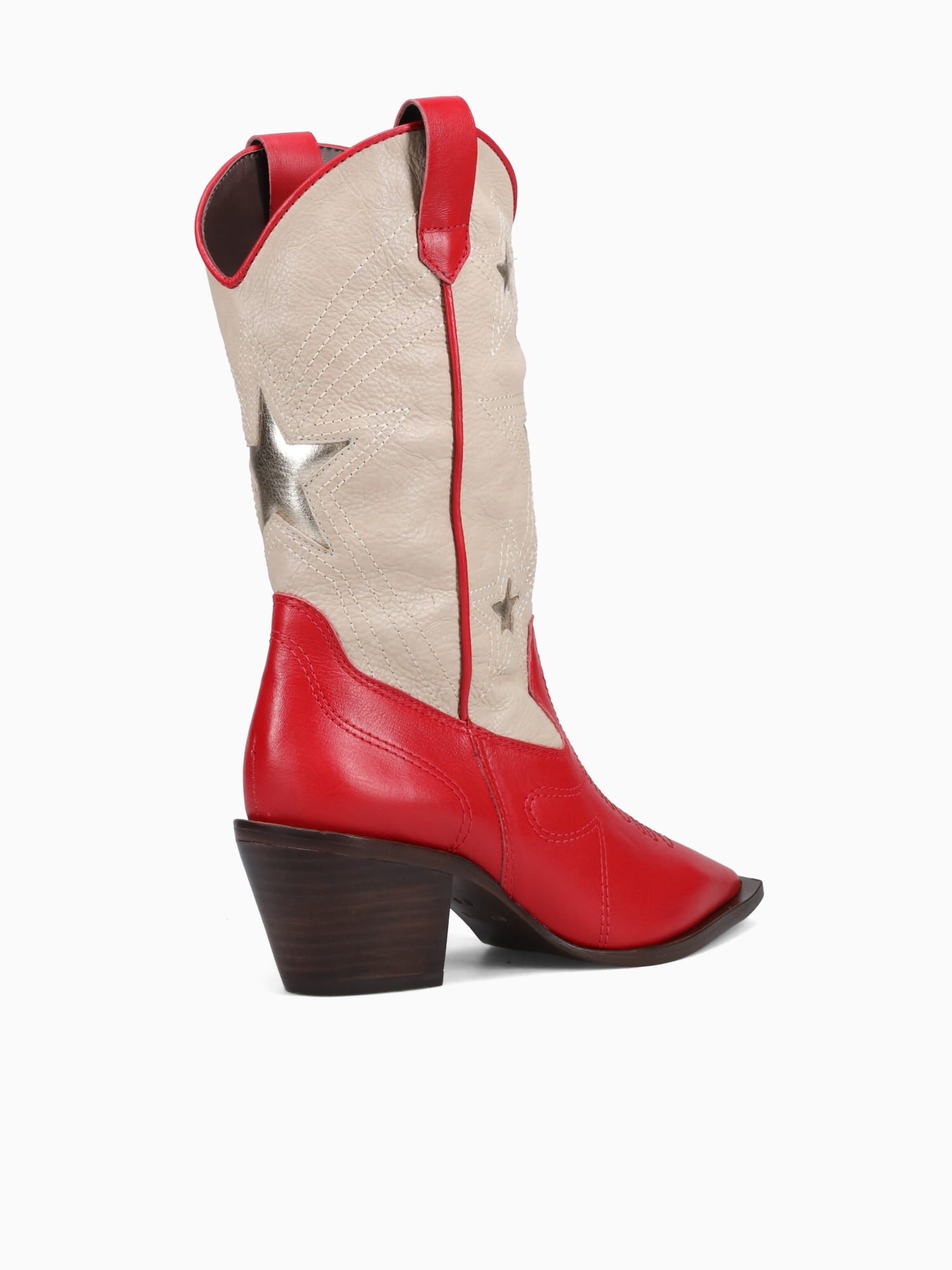 Tammy Mae Red Offwhite leather Red / 5 / M