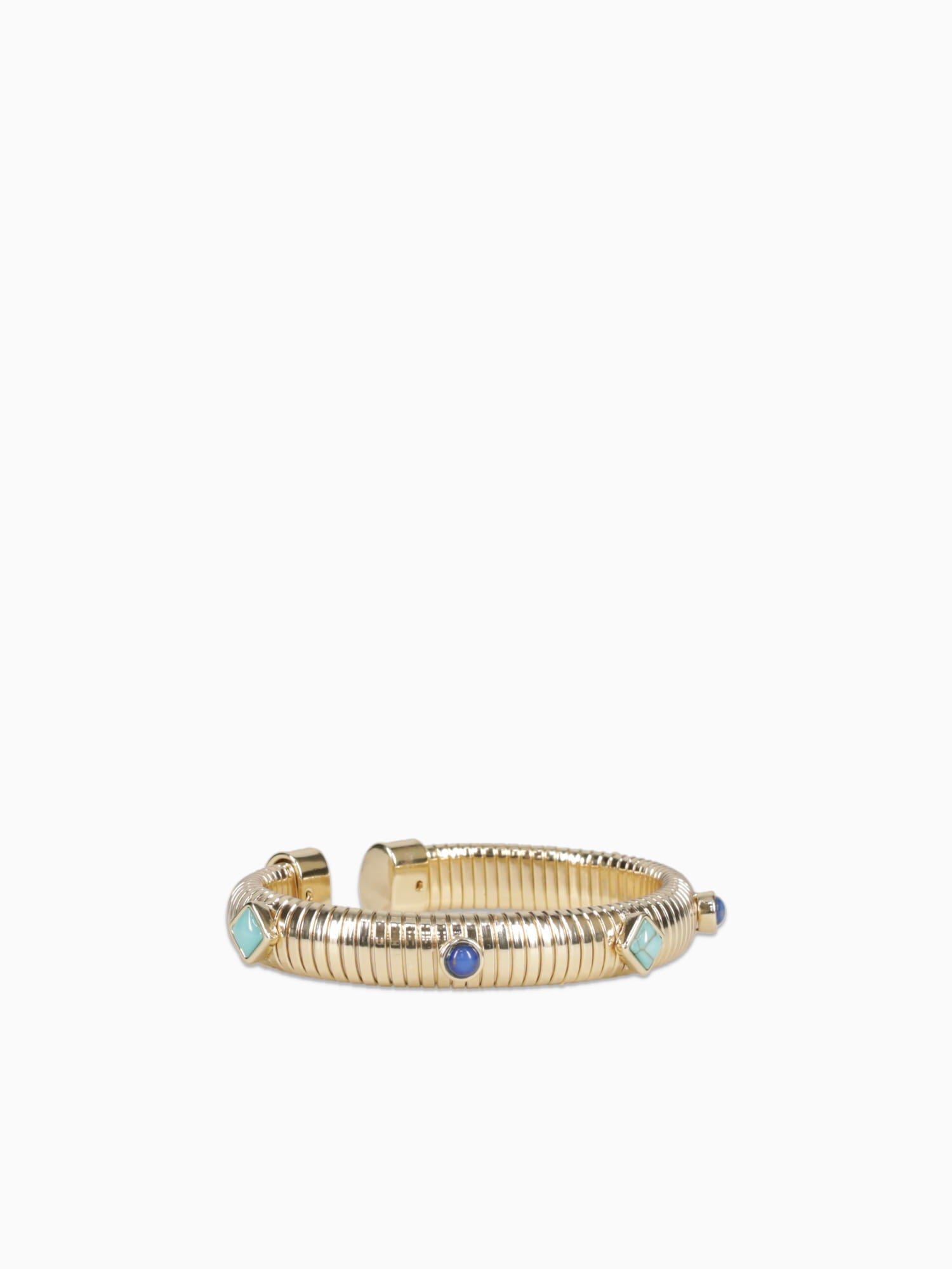 Bra Cobra Cuff With Turquoise Loyal blue Gold