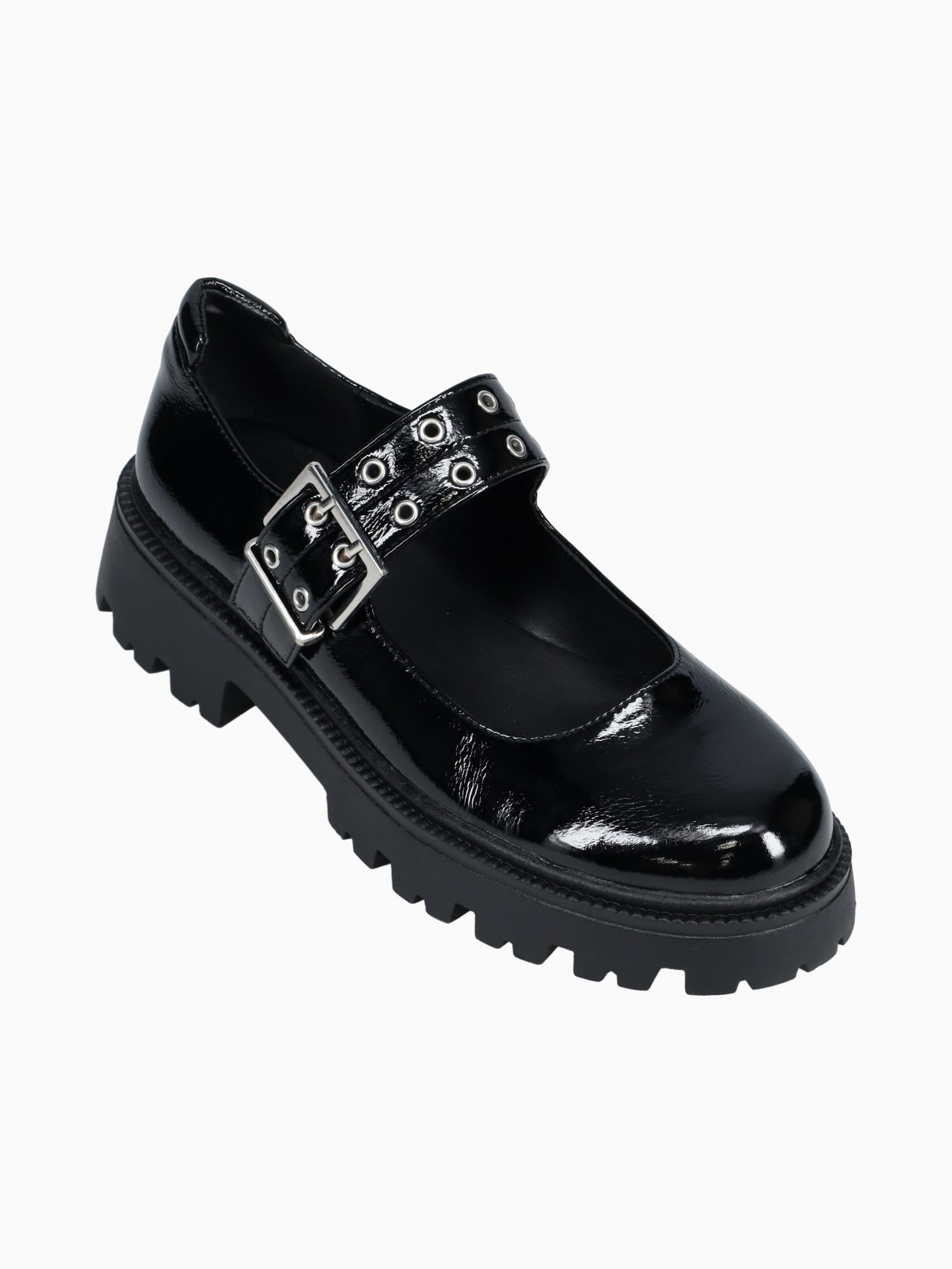 Cecilia Black Crinkled Patent Black / 5 / M