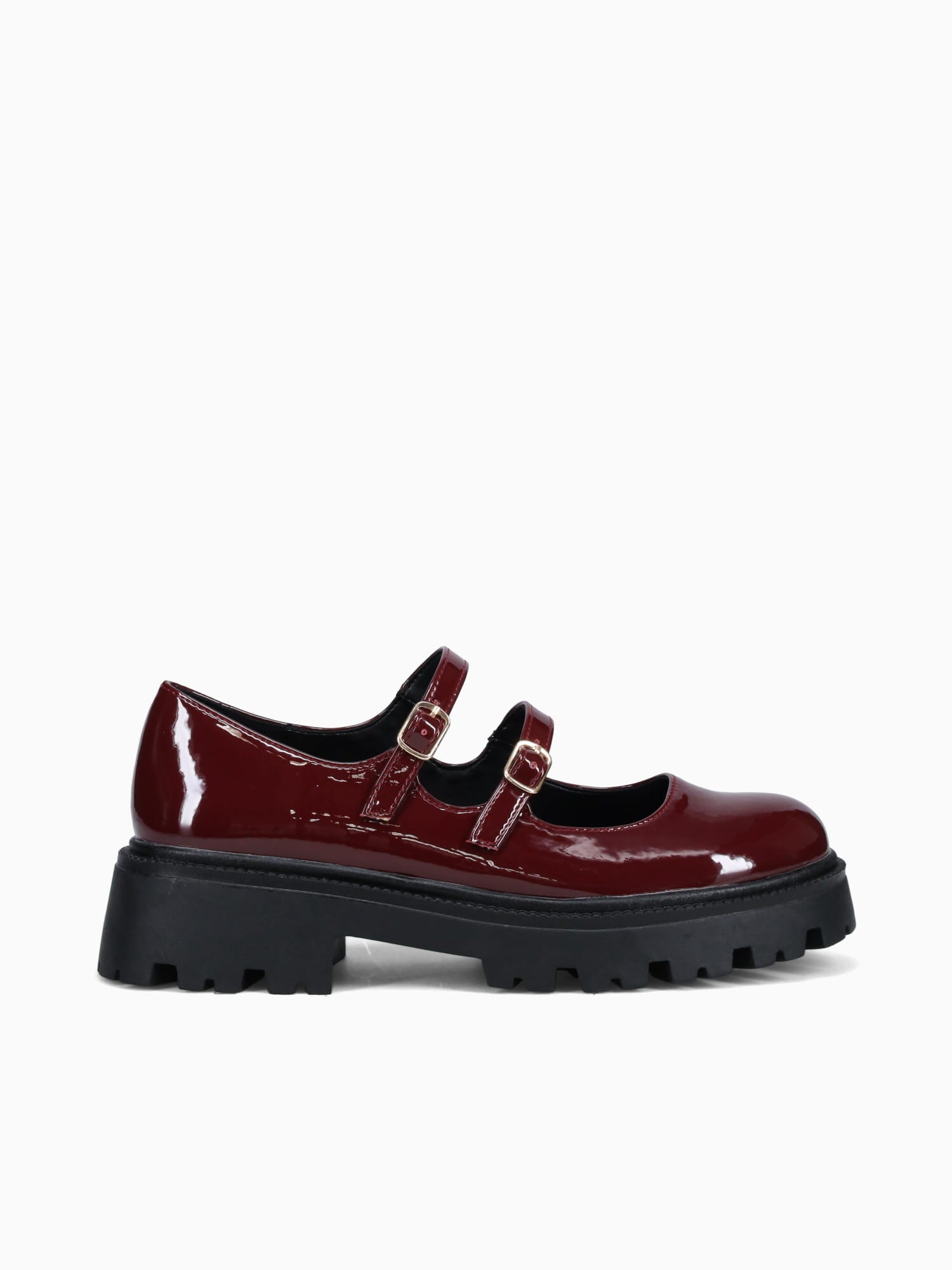 Ana Dk Red Crinkled Patent Wine / 5 / M