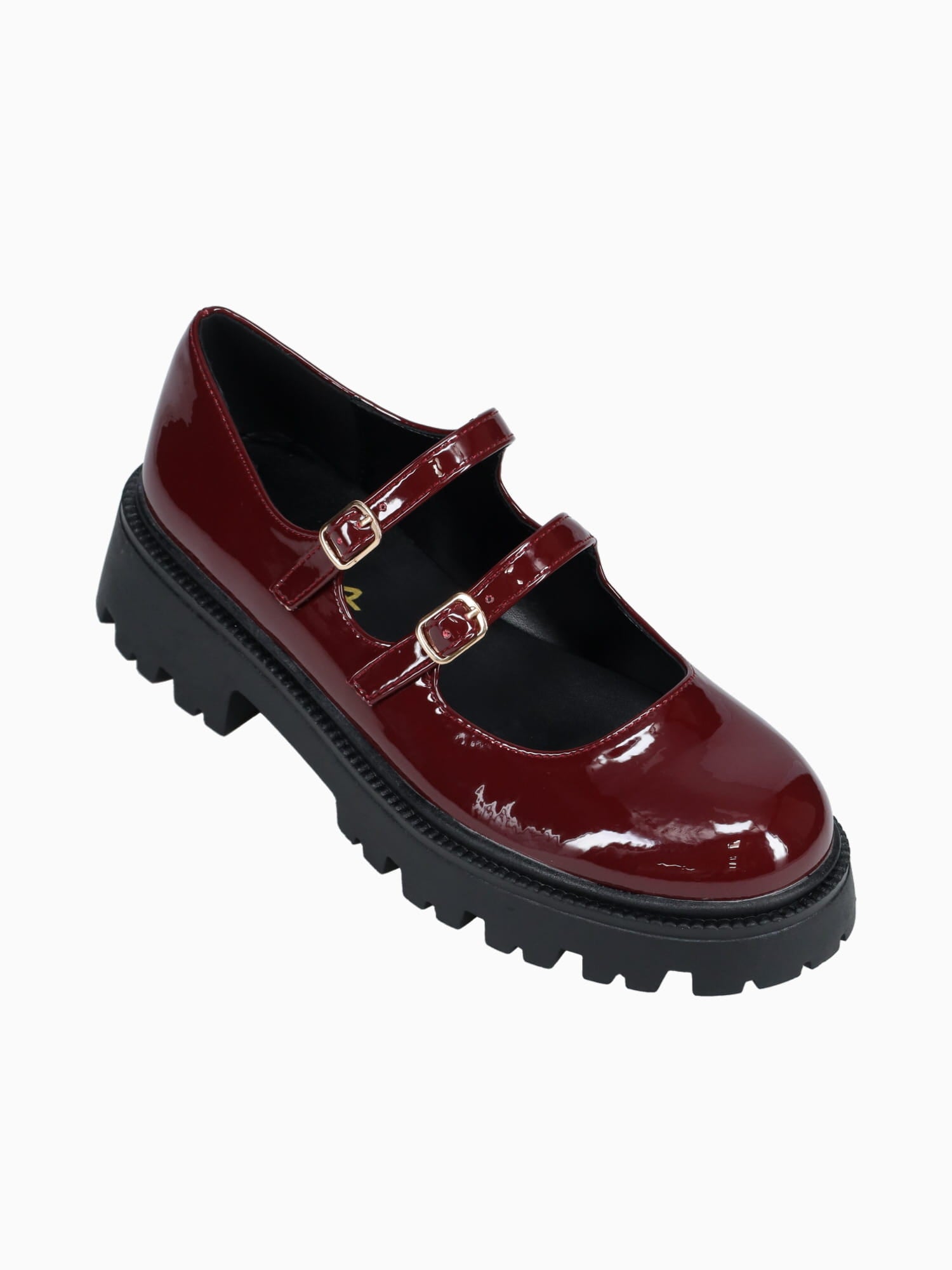 Ana Dk Red Crinkled Patent Wine / 5 / M