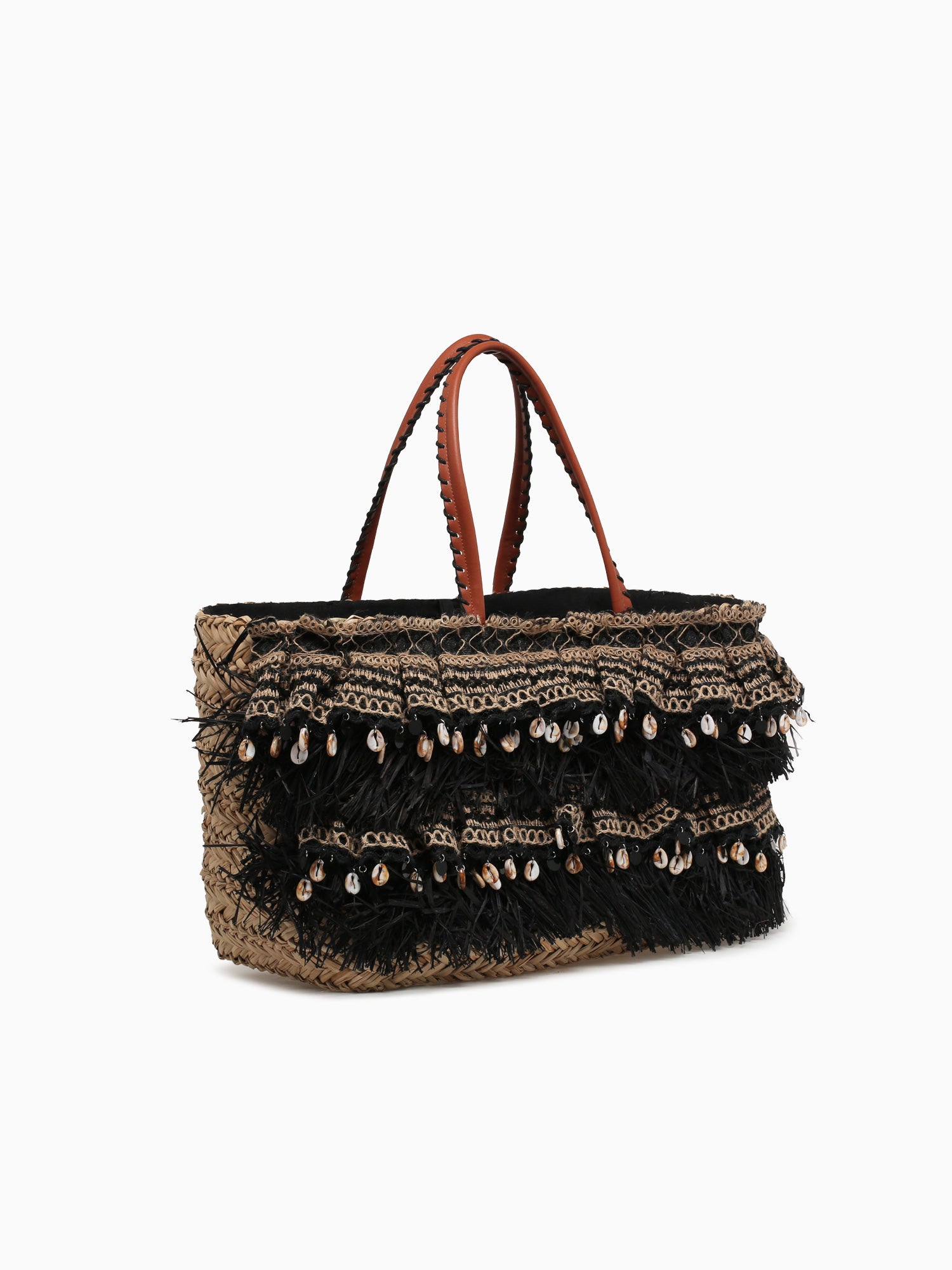 Sea Shells Tote Black Black