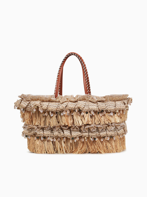 Sea Shells Tote Beige Beige