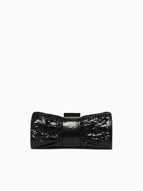 Bow Clutch Black Black