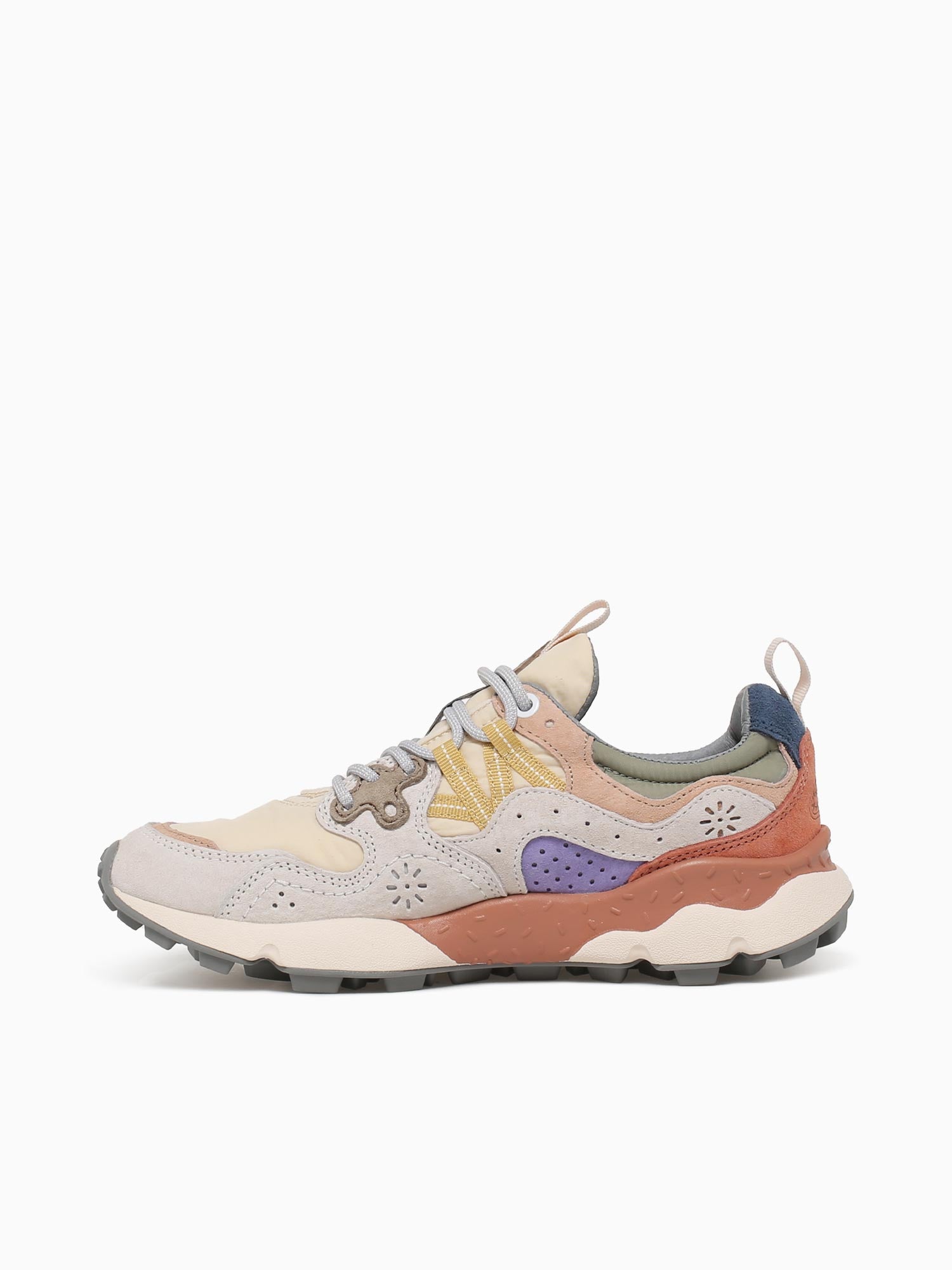 Yamano 3 Uni Beige Violet suede Nylon Beige / 36 / M