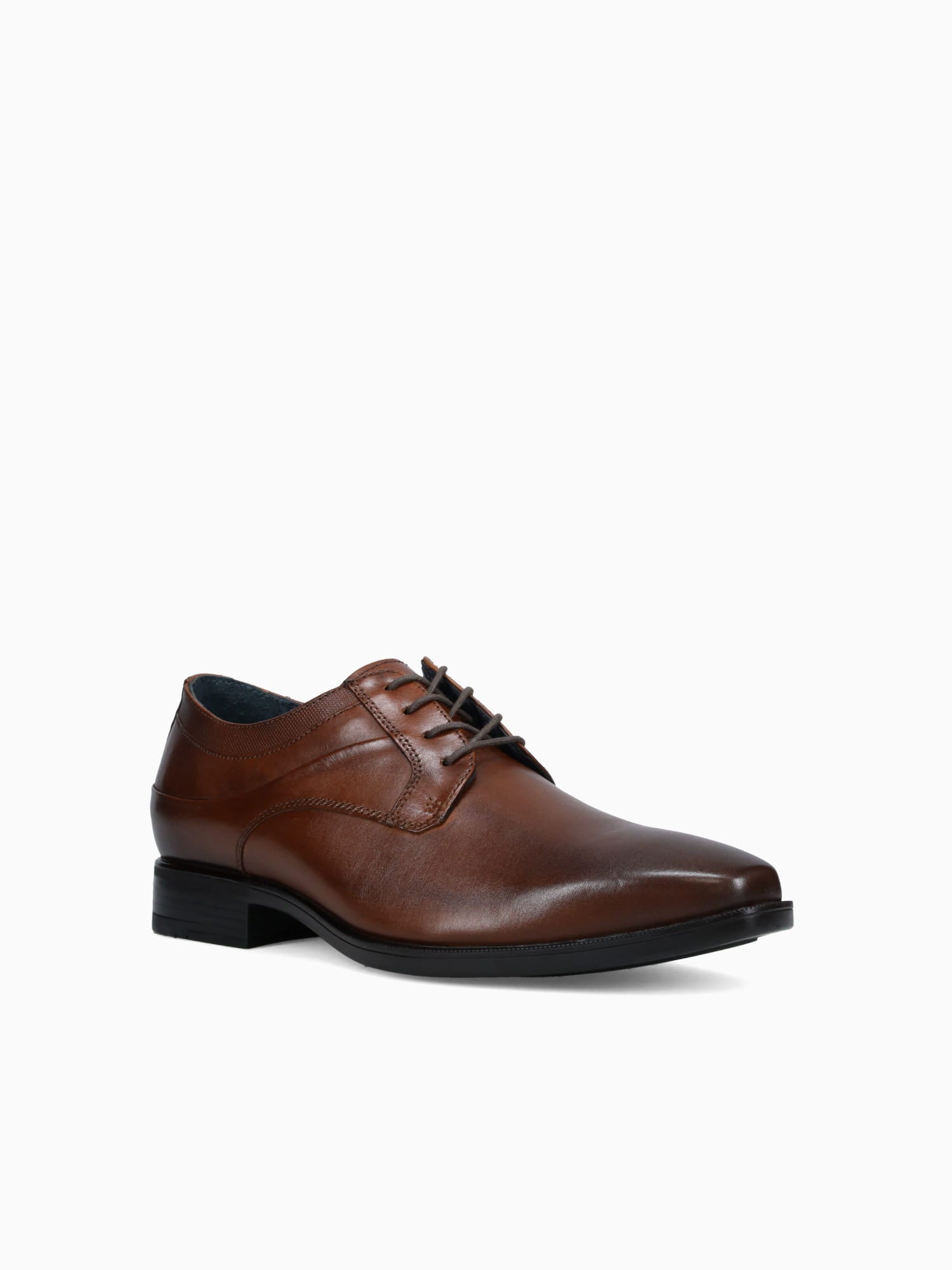 Gibbons Plain Toe Mahogany Leather Brown / 7 / M