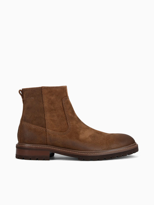 Barett Zip Boot Brown  Wazed Suede Brown / 7 / M